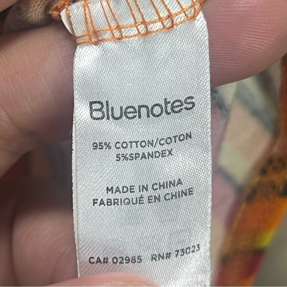 BLUENOTES Colorful Striped Bodysuit size Small Summer Wear Stripes Bright Colors - Picture 9 of 9